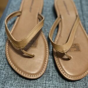 Cloudwalkers Tan Leather Sandals Casual Comfort